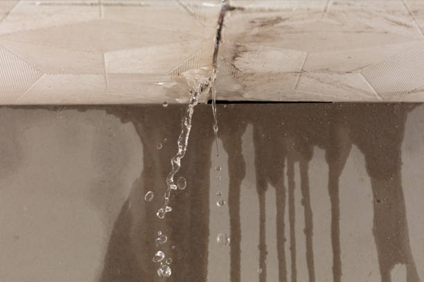 Professional Flood Damage Cleanup technician working in Old Bethpage, NY